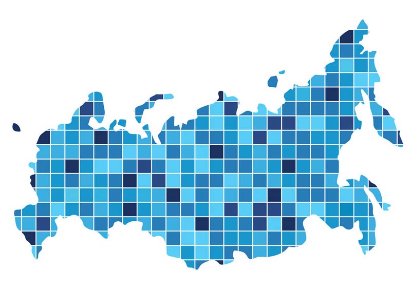 Стизизованная карта России